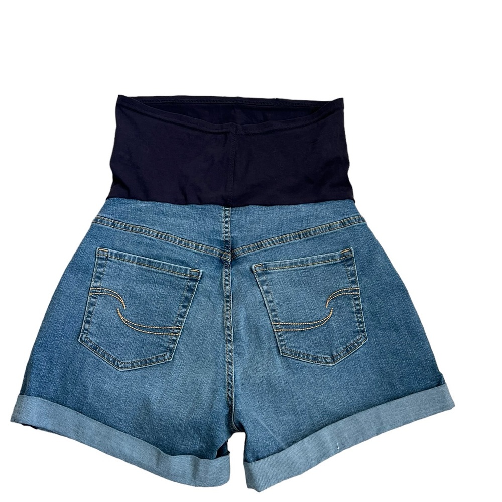 Levi’s Maternity 4” Shortie Shorts Medium - Picture 2 of 6